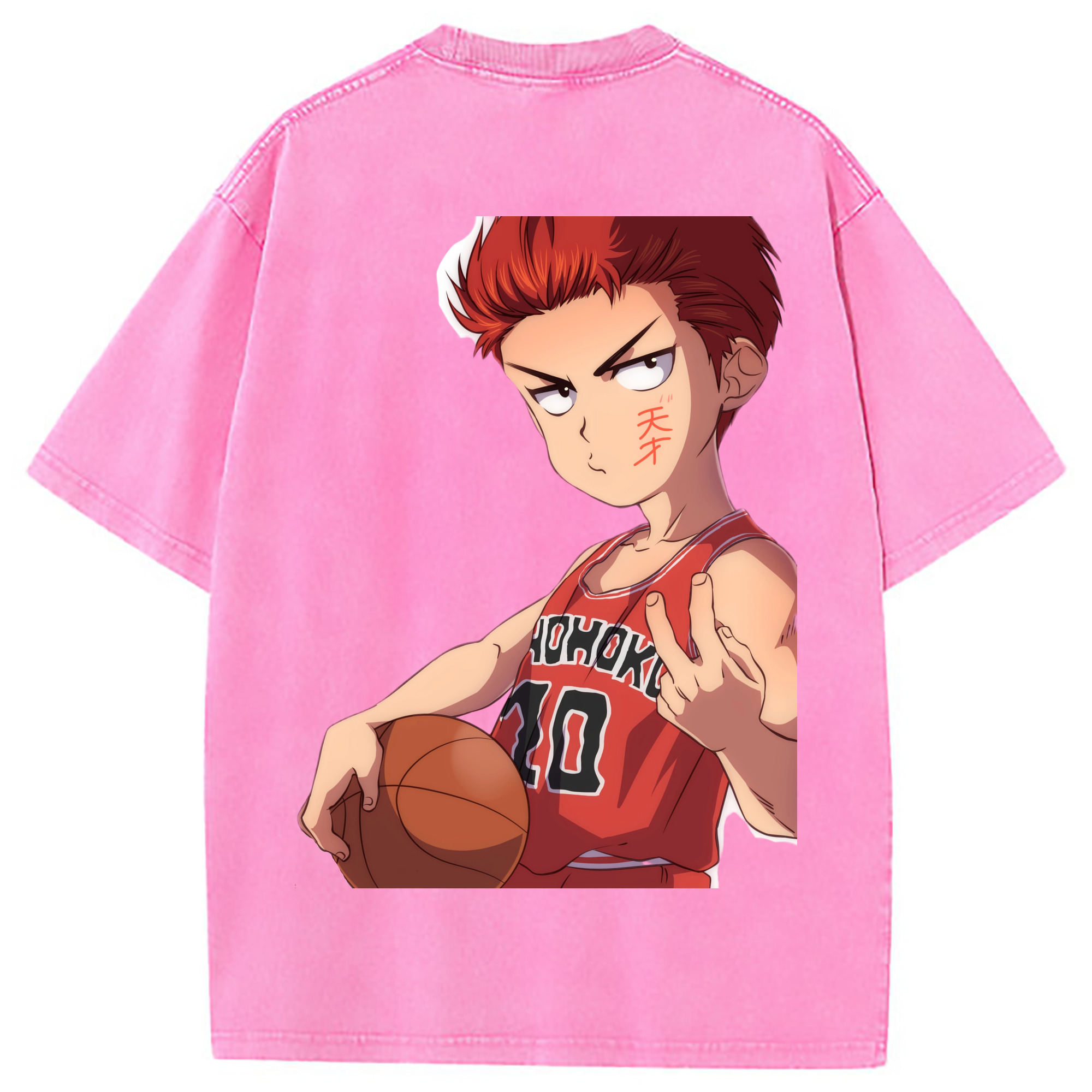 （画像用） SLAM DUNK／スラムダンク 綿100% ヴィンテージ風 半袖Tシャツ（背面プリント）